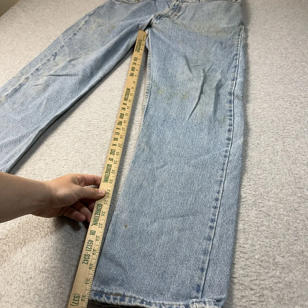 Vintage Levis Jeans Mens 36x32 Blue 505 Straight Denim Cotton Light Mid Rise